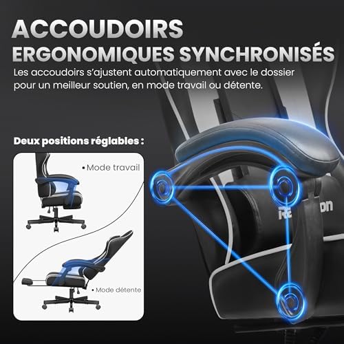 Vue 7 de Riftracer Chaise Siege Gaming