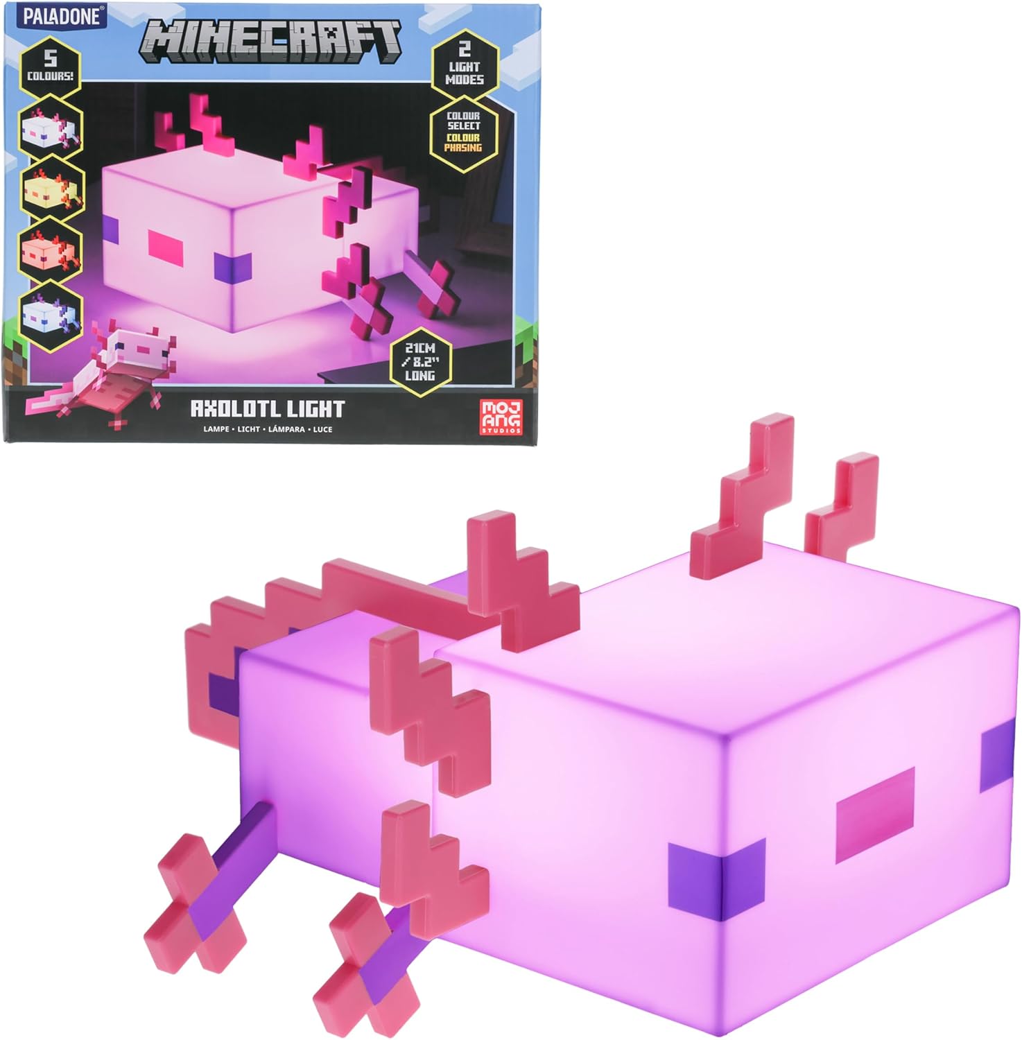Minecraft Lampe Axolotl Officielle