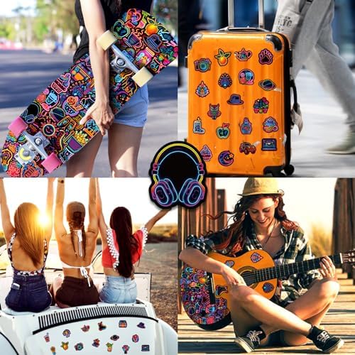 Vue 5 de Autocollant Pieces Stickers Neon