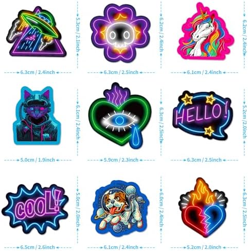 Vue 7 de Autocollant Pieces Stickers Neon