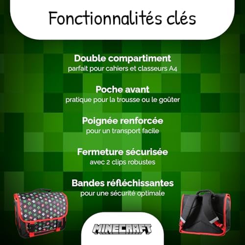 Vue 2 de Cartable Primaire Garcon Cm