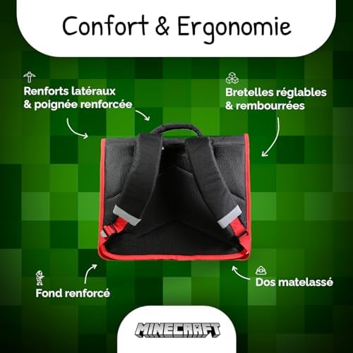 Vue 4 de Cartable Primaire Garcon Cm