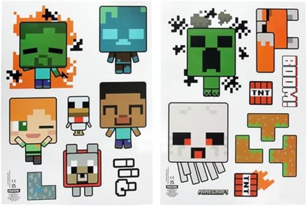 Stickers Muraux Minecraft Personnalises