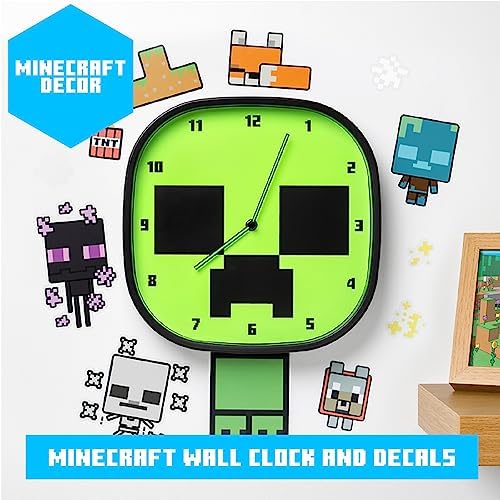 Vue 2 de Minecraft Horloge Murale Creeper