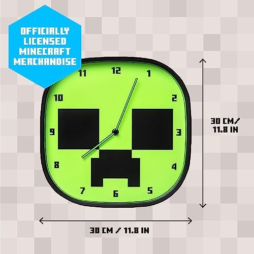 Vue 3 de Minecraft Horloge Murale Creeper