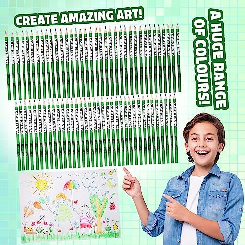 Vue 4 de Minecraft Coffret Crayons De