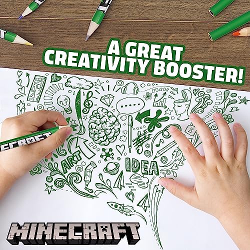 Vue 5 de Minecraft Coffret Crayons De