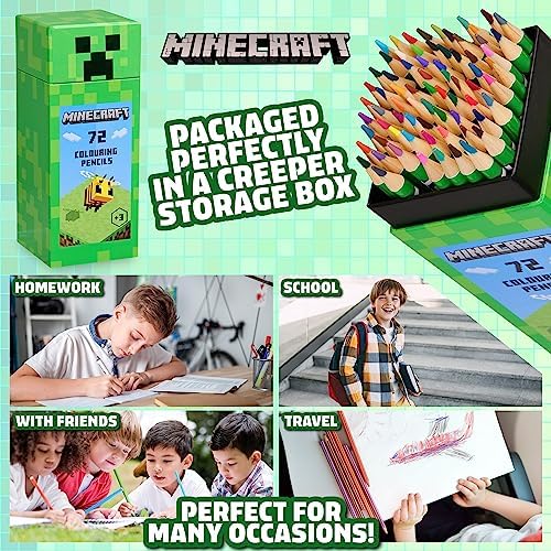 Vue 6 de Minecraft Coffret Crayons De