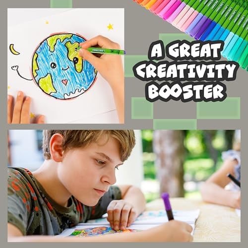 Vue 5 de Minecraft Feutres De Coloriage