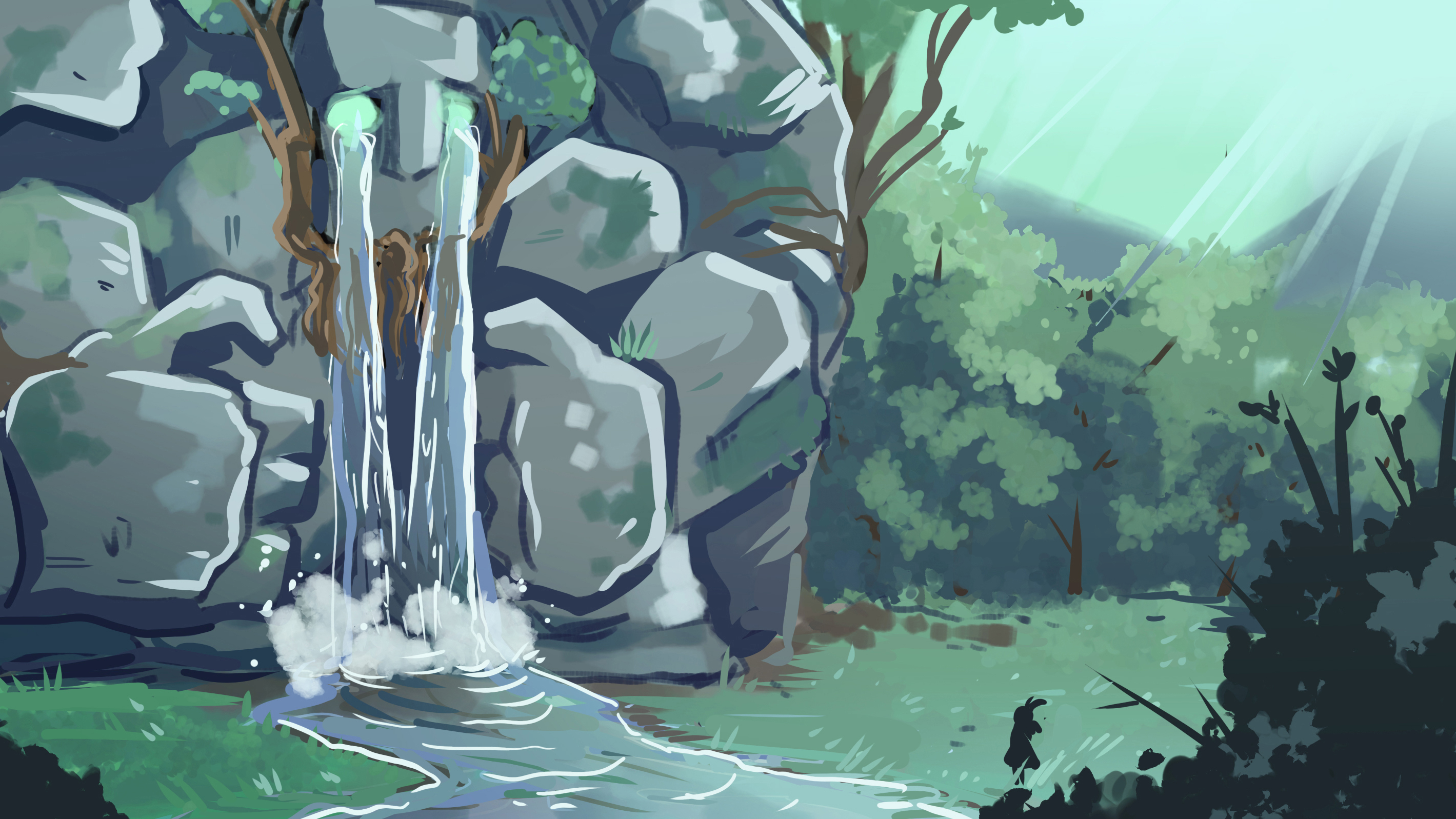 Waterfall Background