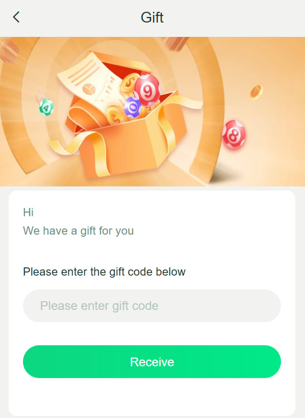 Yaar Win Gift Code Section - Interface for redeeming gift codes