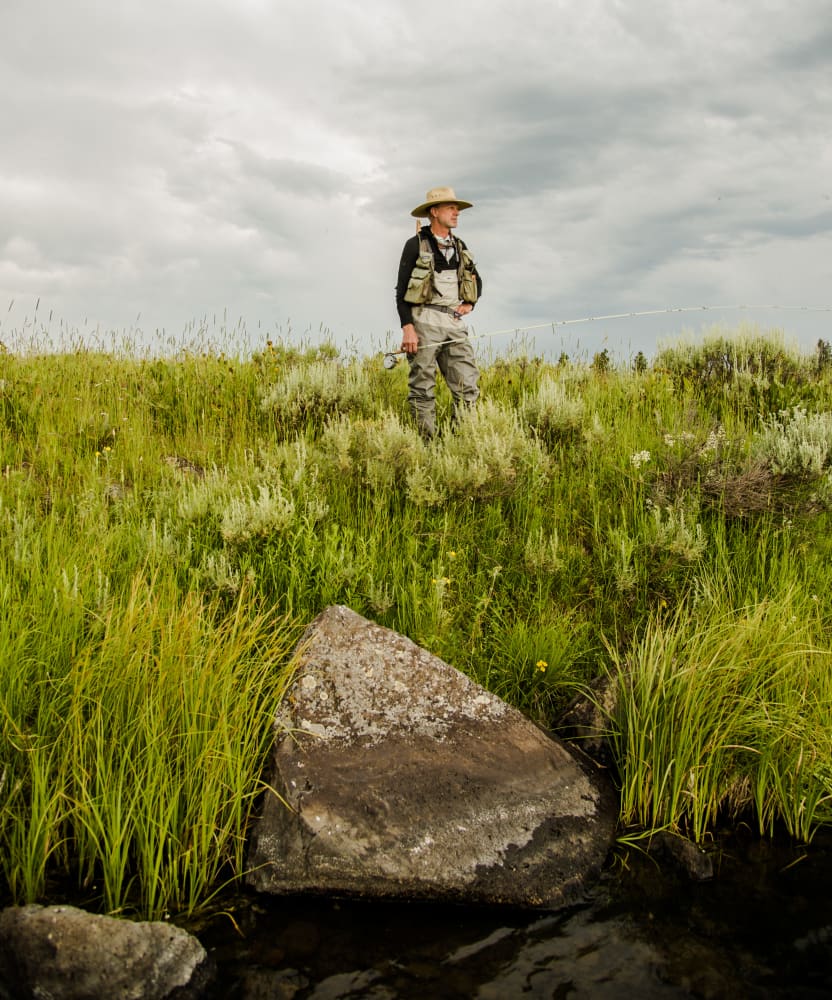 I've spent a lot of my life with this view.  Most of the time I've been casting a flyfishing rod, guided by one of the best, my Dad.  This time he was fishing and I had my Camera.