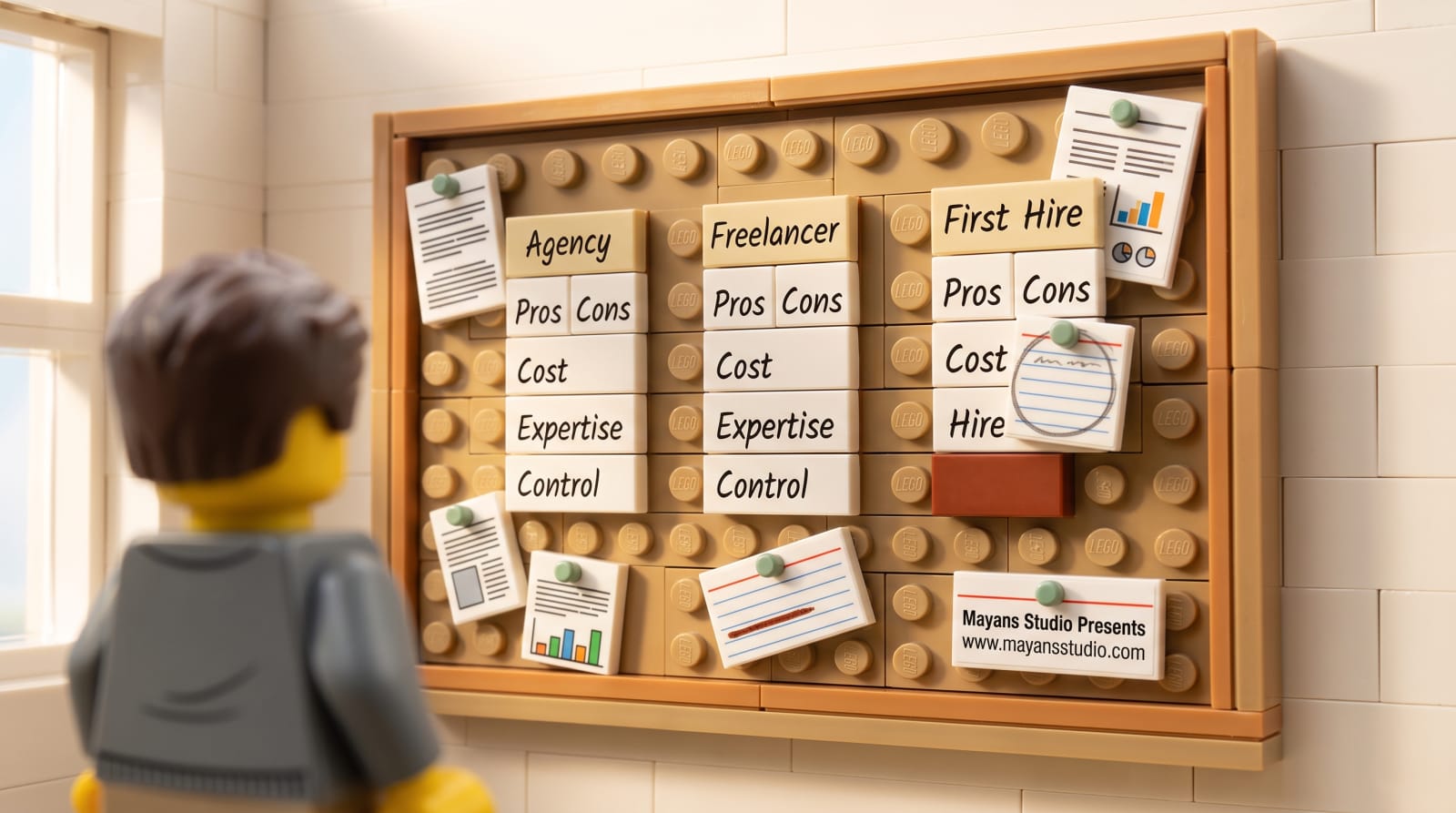 Agency, Freelancer, or Your First Marketing Hire?