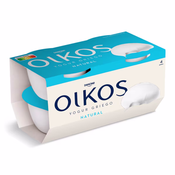 Yogur griego natural Oikos pack 4 x 110g