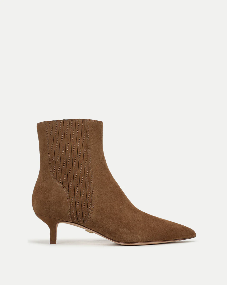 40 degree weather outfit — Veronica Beard Lisa Kitten-Heel Ankle Boot
