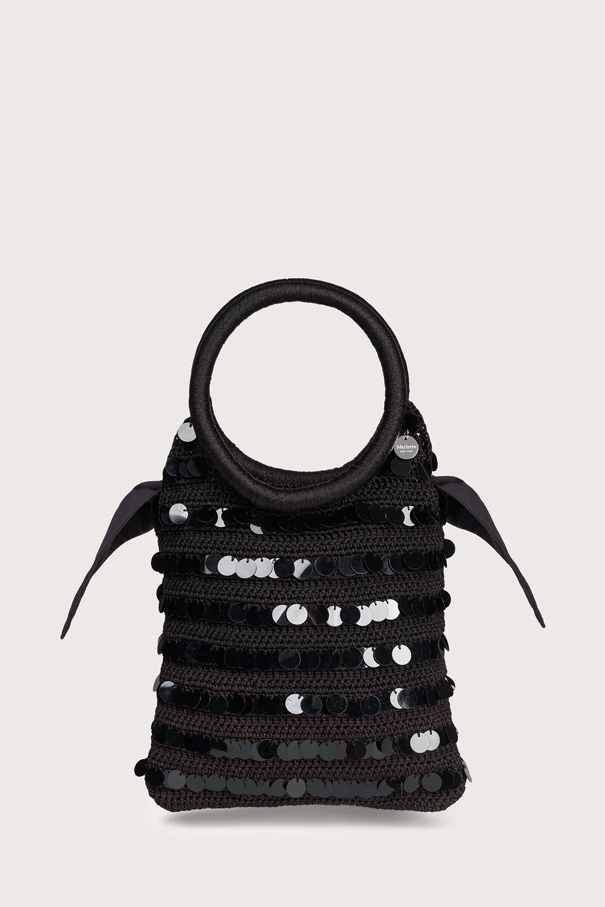 40 degree weather outfit — Merlette Maris Sequin Bag in Black