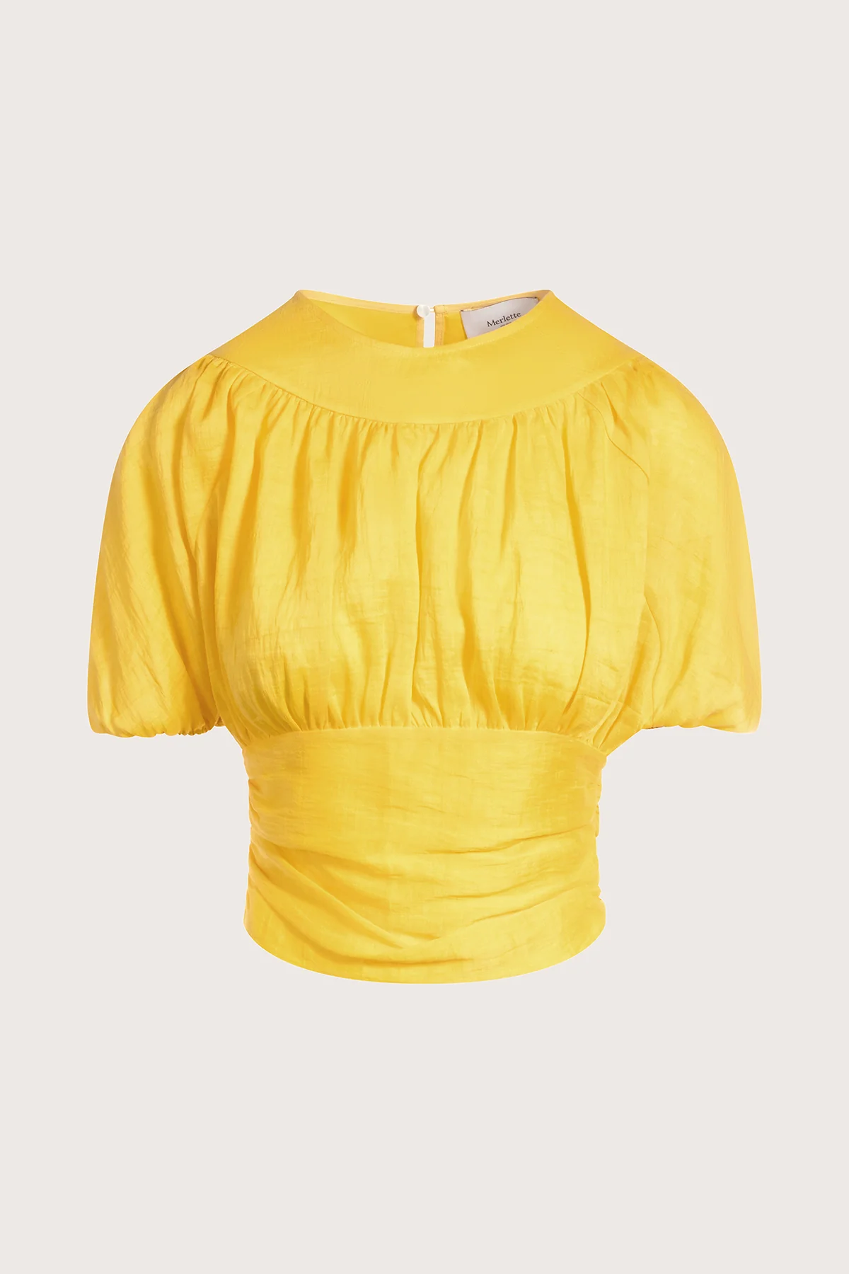 summer work outfits — Merlette Captiva Top in Lemon