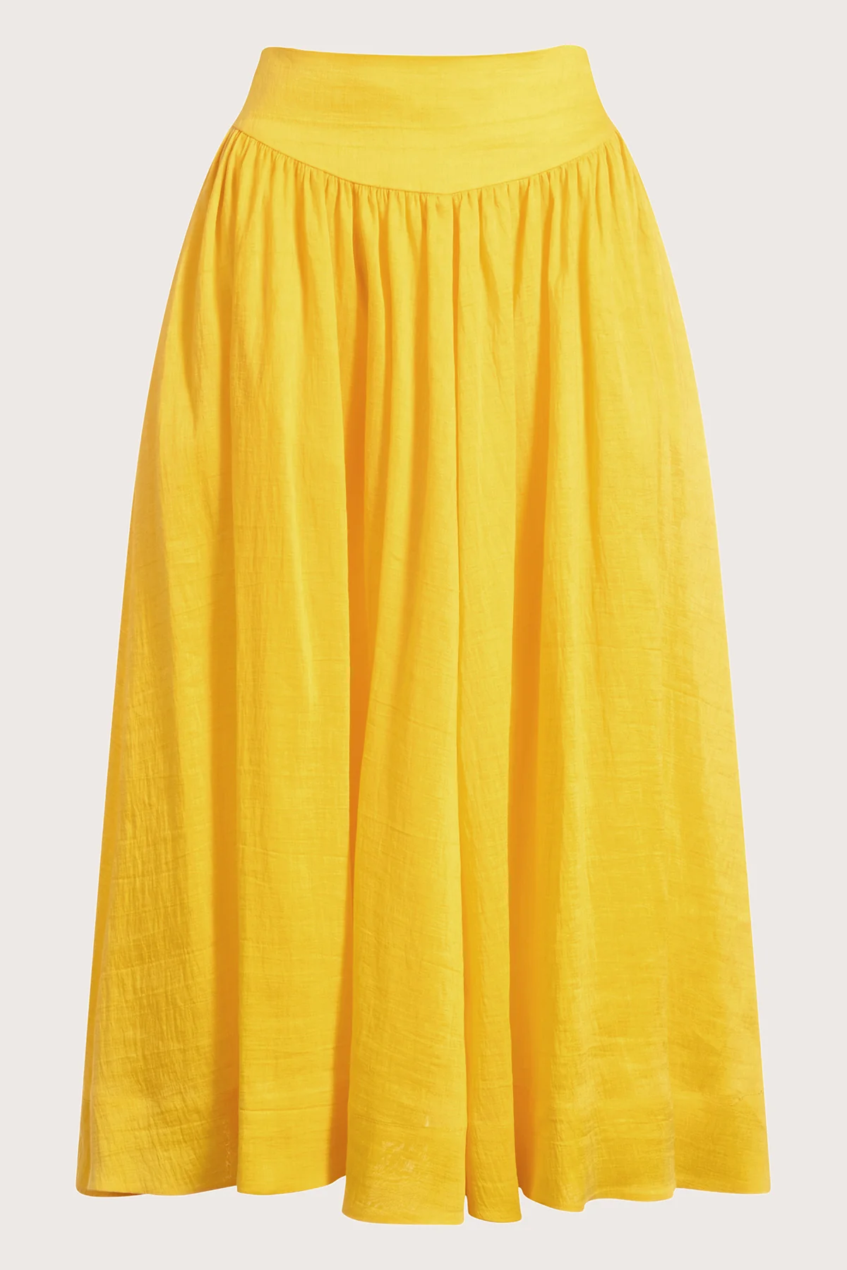 spring capsule wardrobe outfit — Merlette Mire Skirt in Lemon