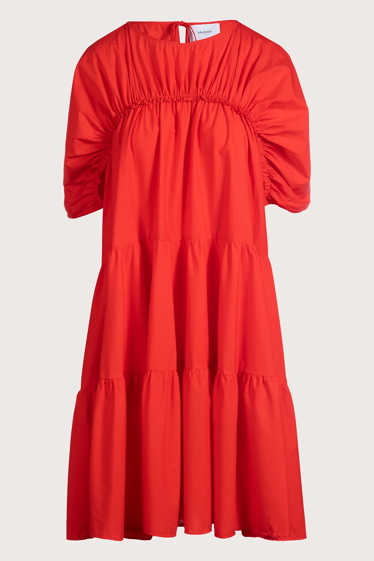 Ines Dress in Cherry