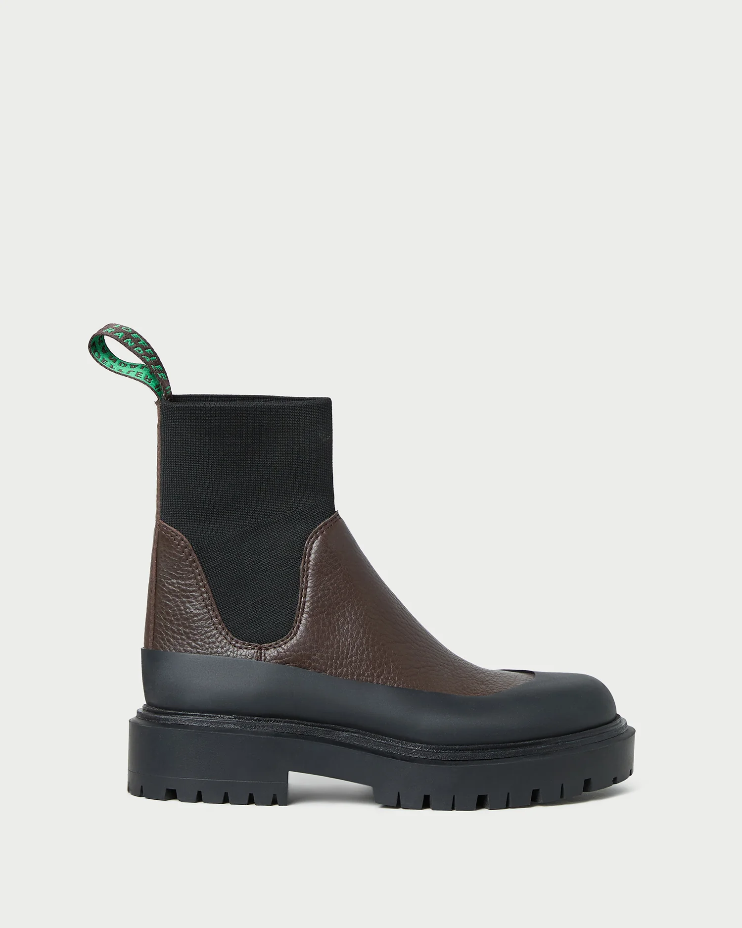 europe outfits — Loeffler Randall Suri Brown Leather Lug Boot