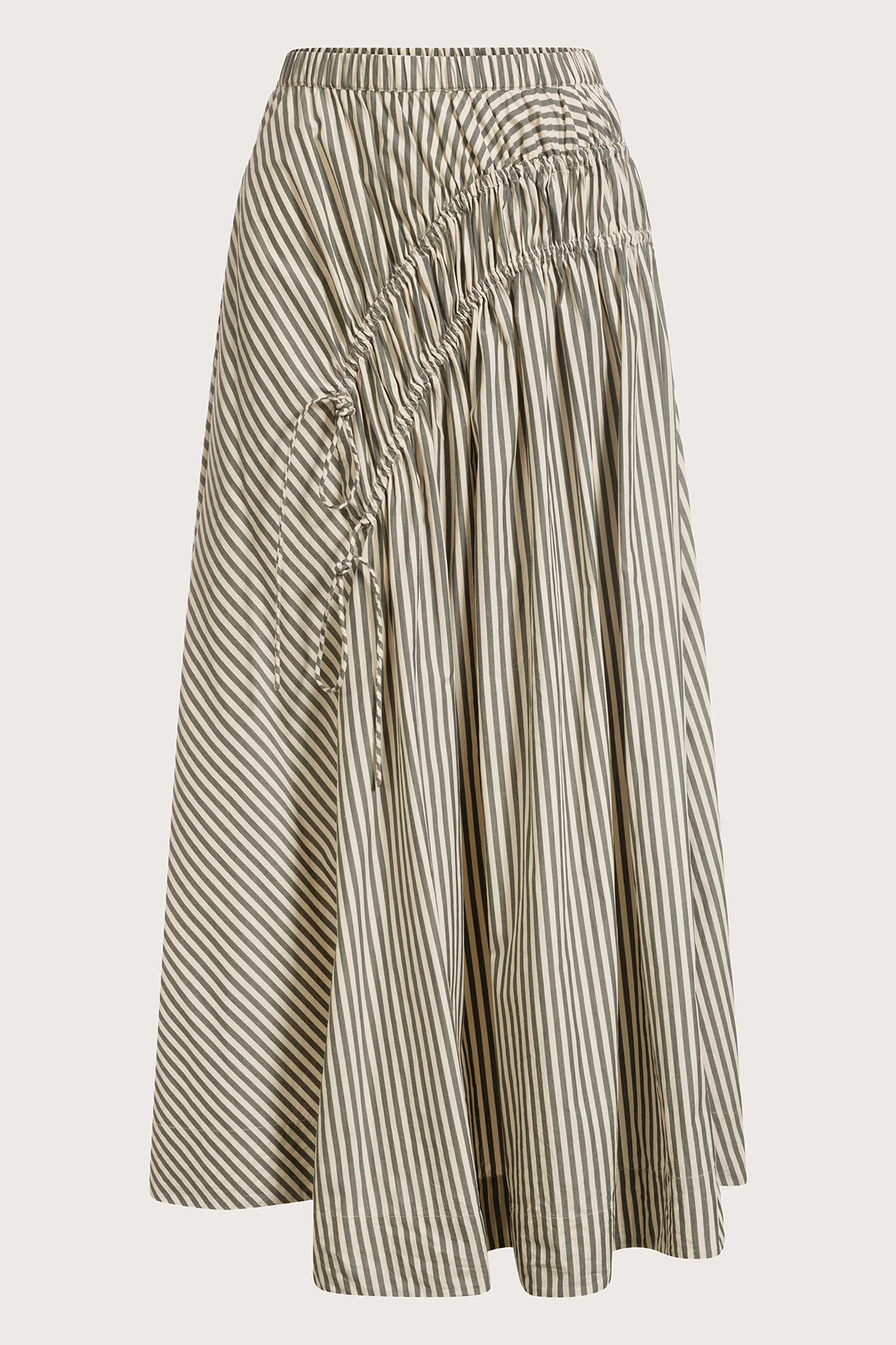 a bridal shower as a guest outfit — Merlette Sabine Skirt in Cedar Stripe
