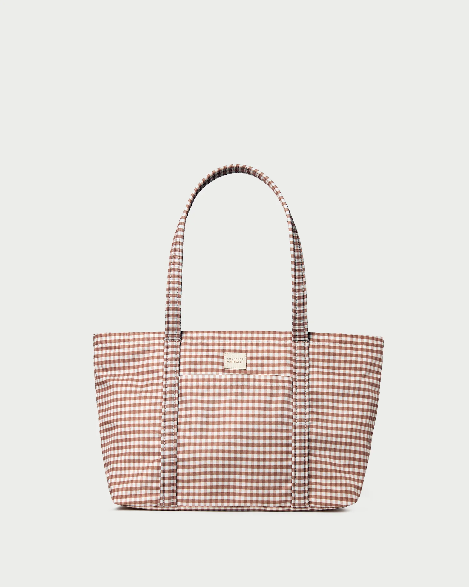 Mira Brown Gingham Everyday Tote