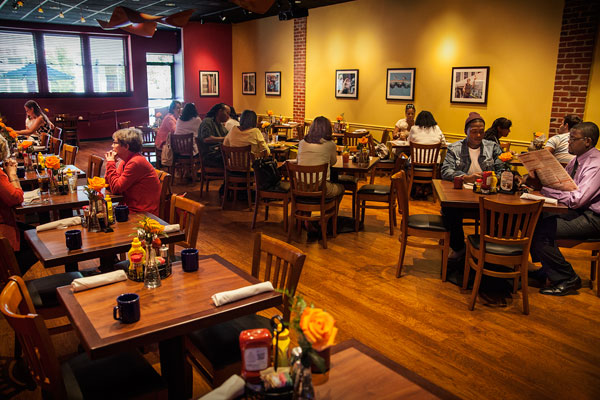 Exterior of Miss Shirley's Cafe