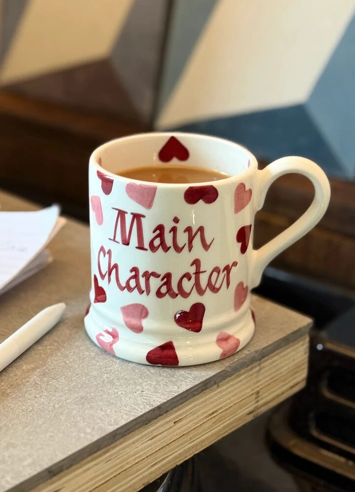 baby shower gifts for mom — Emma Bridgewater Personalised Pink Hearts 1/2 Pint Mug