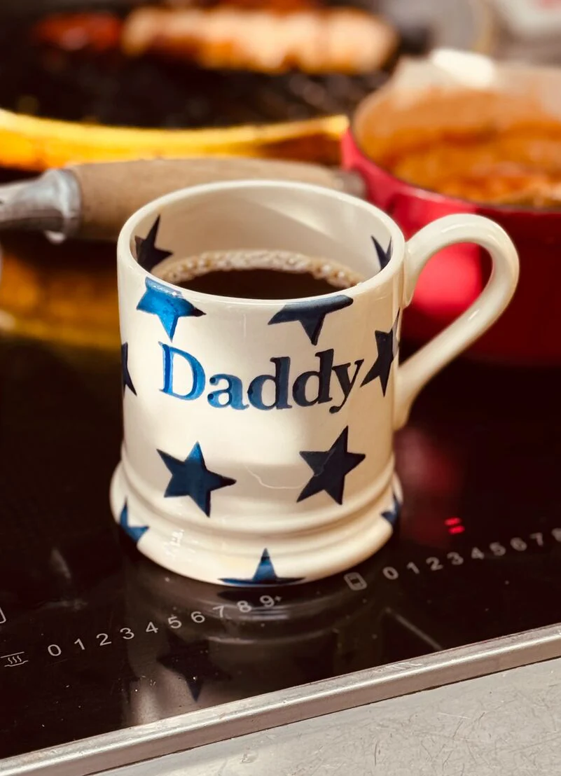 luxury gifts for men — Emma Bridgewater Blue Star Daddy 1/2 Pint Mug