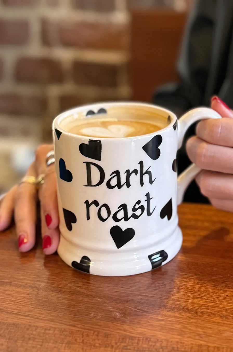 closing gifts for sellers — Emma Bridgewater Personalised Black Hearts 1/2 Pint Mug