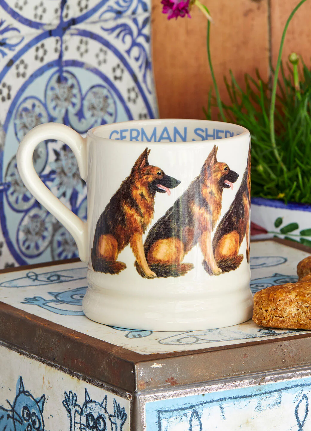 sentimental gifts for mom — Emma Bridgewater German Shepherd 1/2 Pint Mug
