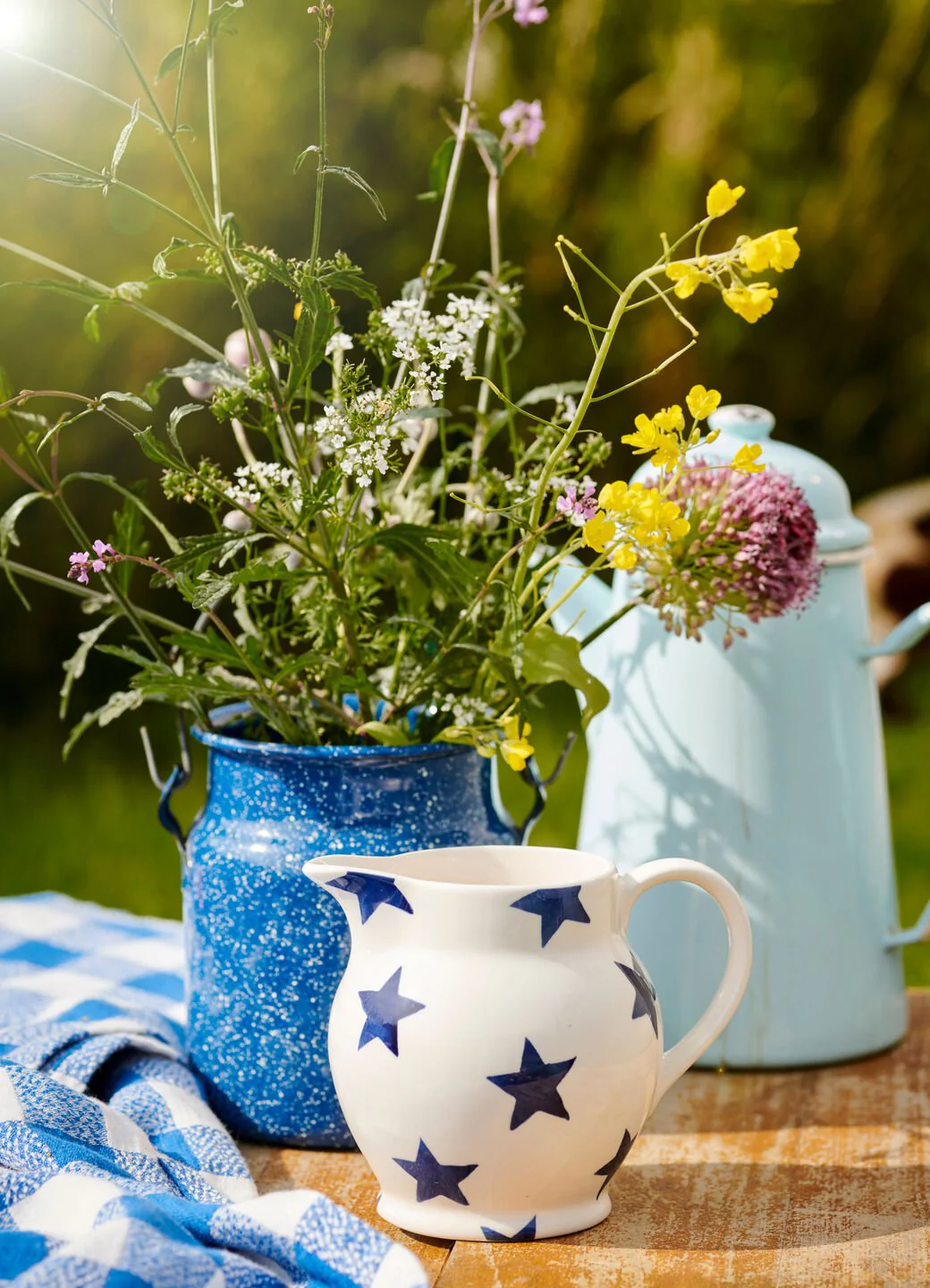 gifts for space lovers — Emma Bridgewater Blue Star 1/2 Pint Jug