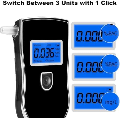 Vue 2 de Alcootest Ethylotest Electronique Portable