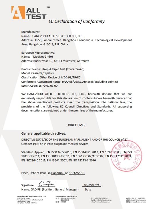 Vue 5 de Gef Medica Test Dalcool