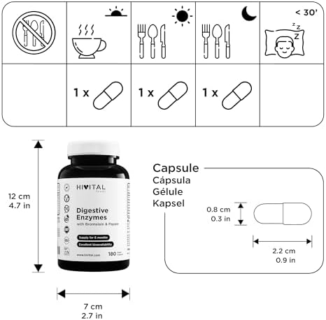 Vue 3 de Enzymes Digestives Gelules Vegetaliennes
