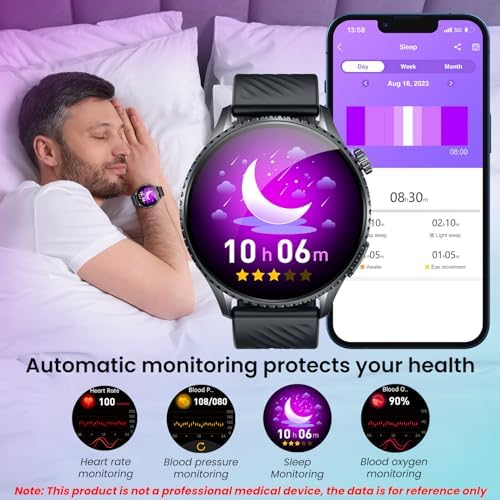 Vue 3 de Montre Connectee Homme Ecg