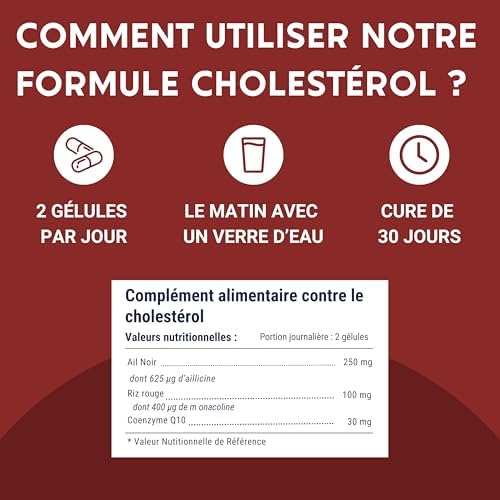 Vue 2 de Formule Cholesterol Ail Noir