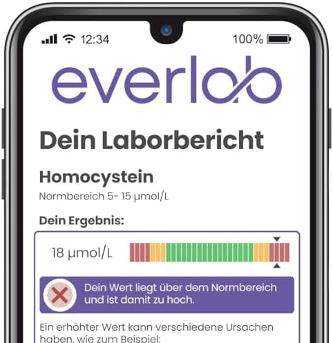 Vue 2 de Everlab Homocysteine Test Verification