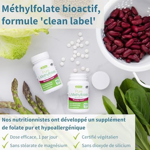 Vue 2 de Pure Lmethylfolate Mcg Acide