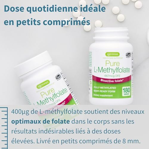Vue 3 de Pure Lmethylfolate Mcg Acide
