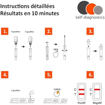 Vue 5 de Selfdiagnostics Strep Test