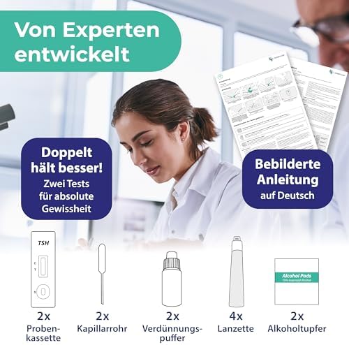 Vue 3 de Lot De Tests Dhypothyroidie