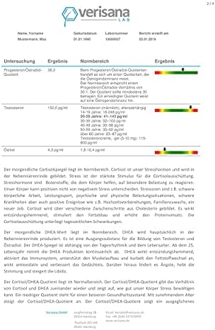 Vue 3 de Verisana Profil Dhormones Plus