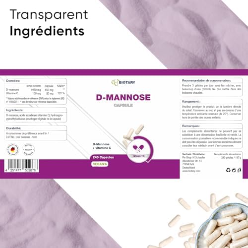 Vue 3 de Dmannose Inconfort Urinaire Mg