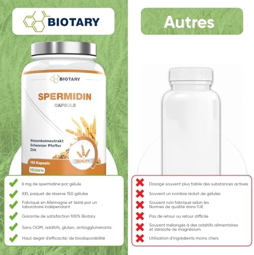 Vue 4 de Spermidin Mg Gelules Pilulier