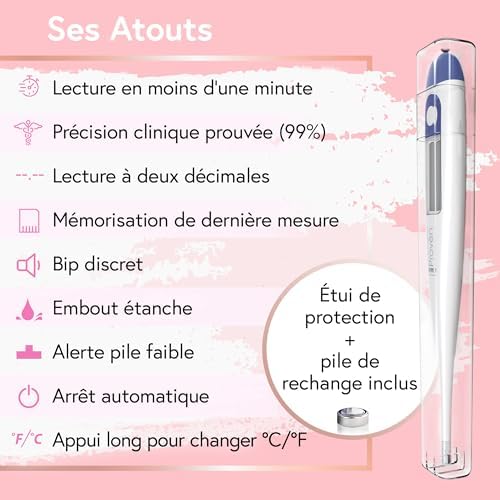 Vue 4 de Digital Basal Body Thermometer