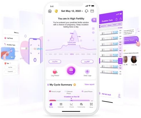Vue 5 de Tests Dovulation Easyhome Tests