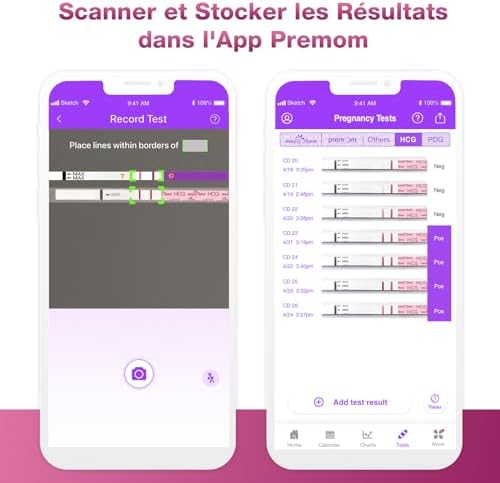 Vue 6 de Tests Grossesse Detection Precoce