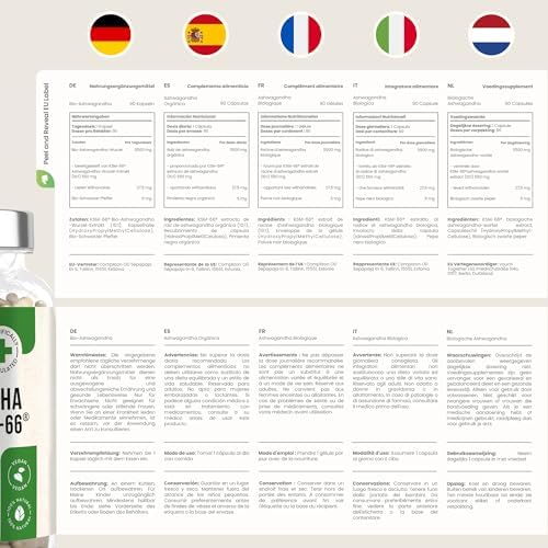 Vue 5 de Ashwagandha Bio Gelules Extra