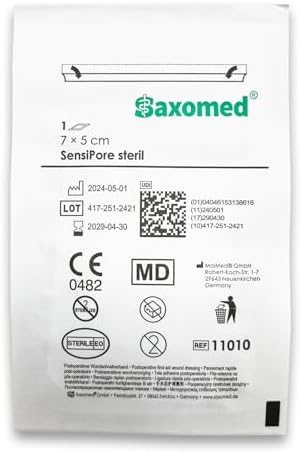 Vue 3 de Saxomed Sensipore Pansement Sterile